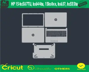 HP 15-bs587TU bs644t 15bs0xx bs637 bs555tu Skin Vector Template