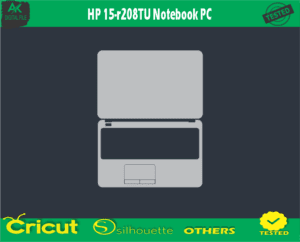 HP 15-r208TU Notebook PC Skin Vector Template