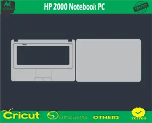 HP 2000 Notebook PC Skin Vector Template