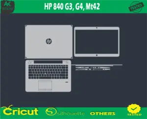 HP 840 G3 G4 MT42 Skin Vector Template