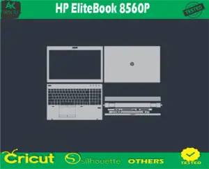 HP EliteBook 8560P Skin Vector Template