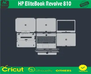 HP EliteBook Revolve 810 Skin Vector Template