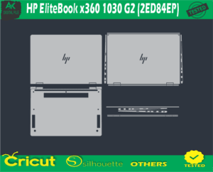 HP EliteBook x360 1030 G2 (2ED84EP) Skin Vector Template