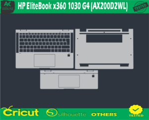 HP EliteBook x360 1030 G4 (AX200D2WL) Skin Vector Template