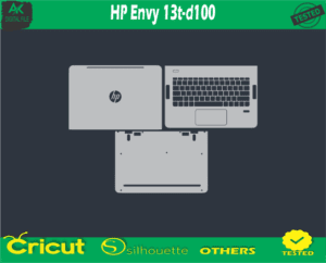 HP Envy 13t-d100 Skin Vector Template