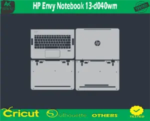 HP Envy Notebook 13-d040wm Skin Vector Template