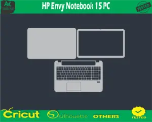 HP Envy Notebook 15 PC Skin Vector Template