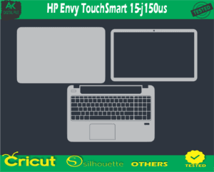 HP Envy Touch Smart 15-j150us Skin Vector Template