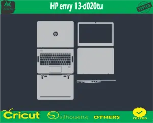 HP envy 13-d020tu Skin Vector Template