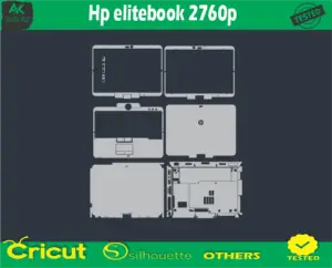 Hp EliteBook 2760p Skin Vector Template