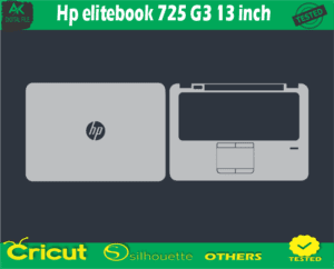 Hp EliteBook 725 G3 13 inch Skin Vector Template