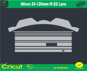 Nikon 24-120mm f4 ED Lens Skin Vector Template