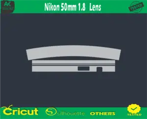 Nikon 50mm 1.8 Lens Skin Vector Template