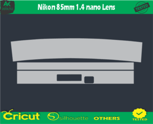 Nikon 85mm 1.4 Nano Lens Skin Vector Template