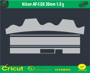 Nikon AF-S DX 35mm 1.8 g Skin Vector Template