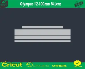 Olympus 12-100mm f4 Lens Skin Vector Template