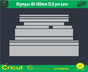 Olympus 40-150mm f2.8 pro Lens Skin Vector Template