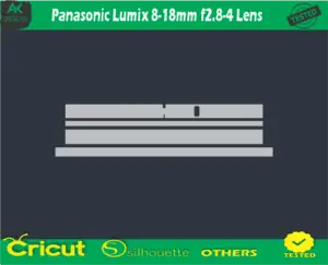 Panasonic Lumix 8-18mm f2.8-4 Lens Skin Vector Template