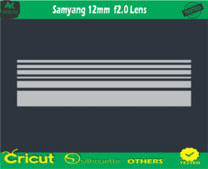 Samyang 12mm f2.0 Lens Skin Vector Template