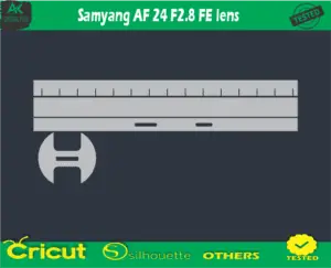 Samyang AF 24 F2.8 FE lens Skin Vector Template