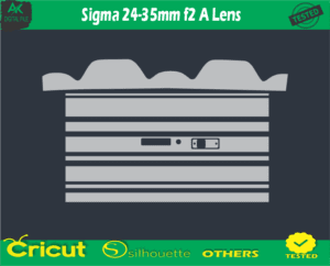 Sigma 24-35mm f2 A Lens Skin Vector Template