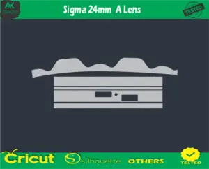 Sigma 24mm A Lens Skin Vector Template