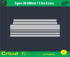 Sigma 28-300mm f 3.5-6.3 Lens Skin Vector Template