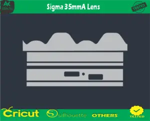 Sigma 35mmA Lens Skin Vector Template