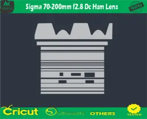 Sigma 70-200mm f2.8 Dc Hsm Lens Skin Vector Template