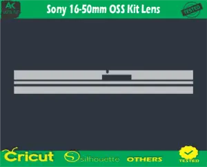 Sony 16-50mm OSS Kit Lens Skin Vector Template