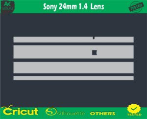 Sony 24mm 1.4 Lens Skin Vector Template