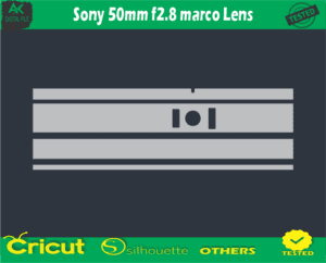 Sony 50mm f2.8 marco Lens Skin Vector Template