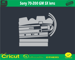 Sony 70-200 GM SX lens Skin Vector Template