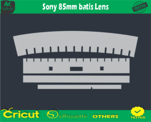 Sony 85mm batis Lens Skin Vector Template
