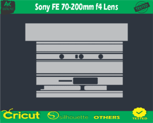 Sony FE 70-200mm f4 Lens Skin Vector Template