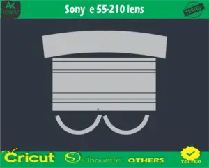 Sony e 55-210 lens Skin Vector Template