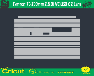 Tamron 70-200mm 2.8 DI VC USD G2 Lens Skin Vector Template