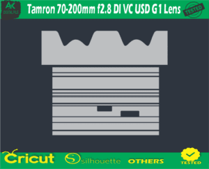 Tamron 70-200mm f2.8 DI VC USD G1 Lens Skin Vector Template