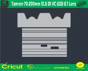 Tamron 70-200mm f2.8 DI VC USD G1 Lens Skin Vector Template