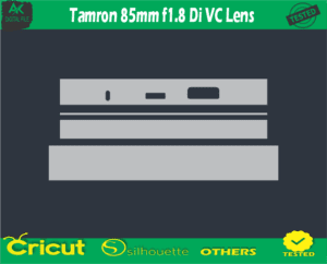 Tamron 85mm f1.8 Di VC Lens Skin Vector Template