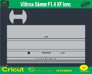 Viltrox 56mm F1.4 XF lens Skin Vector Template