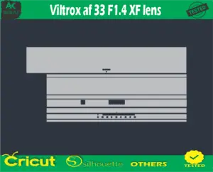 Viltrox af 33 F1.4 XF lens Skin Vector Template