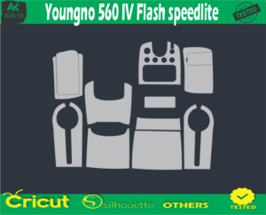 Youngno 560 IV Flash speedlite Skin Vector Template