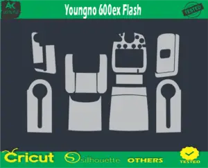 Youngno 600ex Flash Skin Vector Template