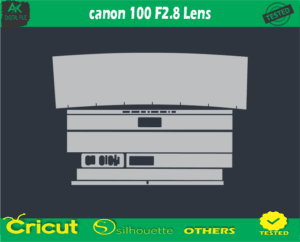 canon 100 F2.8 Lens Skin Vector Template