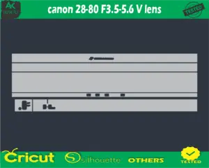 canon 28-80 F3.5-5.6 V lens Skin Vector Template