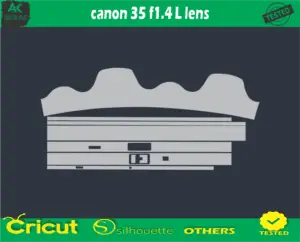 canon 35 f1.4 L lens Skin Vector Template