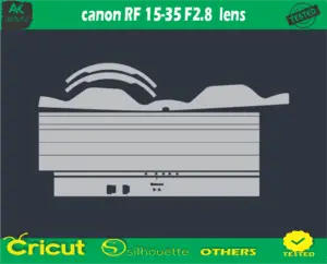 canon RF 15-35 F2.8 lens Skin Vector Template