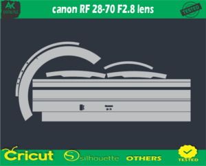 canon RF 28-70 F2.8 lens Skin Vector Template