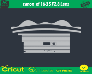 canon ef 16-35 F2.8 Lens Skin Vector Template